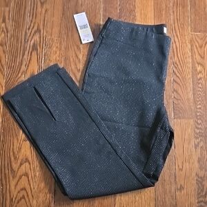 Nanette Lepore Black Gold Pinstripe Pants Nwt Sz M